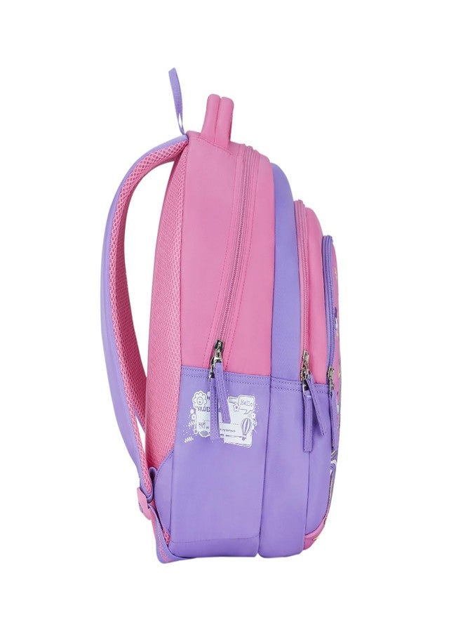 جيني حقيبة ظهر مدرسية للبنات من جيني توينكلكورن | 15 بوصة - 20 لترًا بثلاثة أقسام، خفيفة الوزن مع أكتاف مبطنة | مثالية للكتب، زجاجات المياه، الأدوات المكتبية، علبة الغداء، والأغراض الأساسية - وردي - Image 4